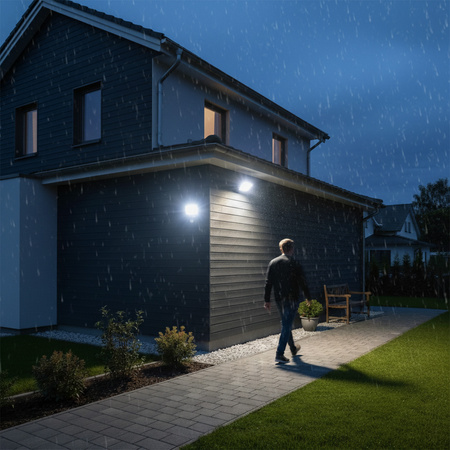 LED reflektor Halogenový venkovní reflektor 20W 6500K 1800lm IP65 se senzorem pohybu a soumraku SENSOR FLOODLIGHT LUX OSRAM