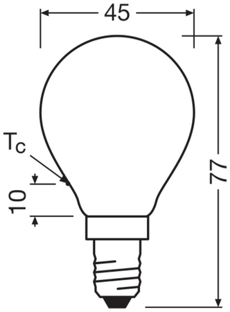 LED žárovka P45 kapka E14 5,5W = 60W 806lm 4000K neutrální bílá 300° Retrofit Filament CLASSIC Osram