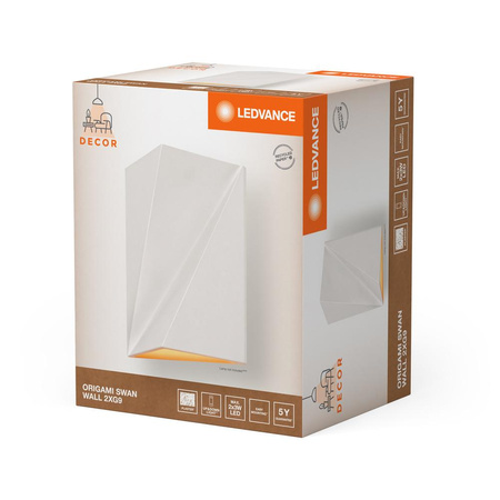 Dekorativní nástěnné svítidlo Nástěnná povrchová montáž G9 bílá Dekor Ledvance