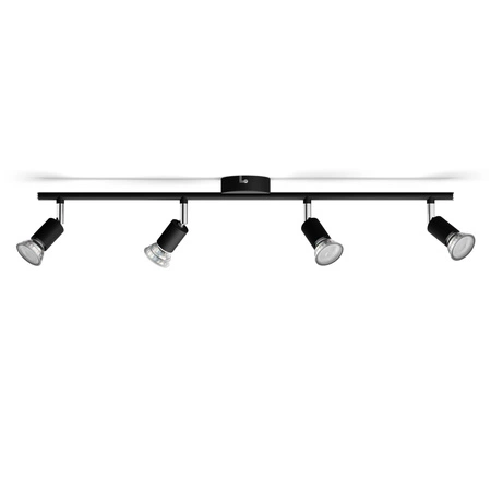Stropní svítidlo LIMBALI 4x GU10 Nástěnné svítidlo Reflektor pohyblivý černý PHILIPS