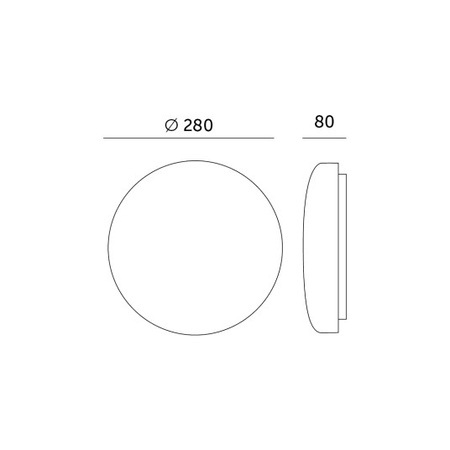 LED stropní koupelnové přisazené svítidlo 13W 4000K IP44 s pohybovým senzorem SOFI LX bílá 28cm