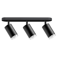 Nástěnné a stropní bodové svítidlo 3x GU10 černé IP44 TURYN Sanico Goldlux