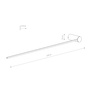 Nástěnné svítidlo LED pro povrchovou montáž 14W 520lm 3000K Warm Black Modern ARM LED L 10367 Nowodvorski
