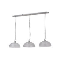 Stropní závěsné svítidlo 3 x E27 Chrome Classic Petrina Rabalux