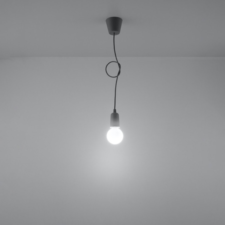 Stropní závěsné svítidlo LED SOLLUX DIEGO E27 Overhang Grey