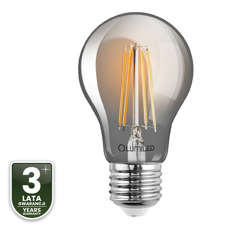 6x LED žárovka E27 A60 6W = 50W 660lm 2200K Warm 360° DIMMION FILAMENT LUMILED