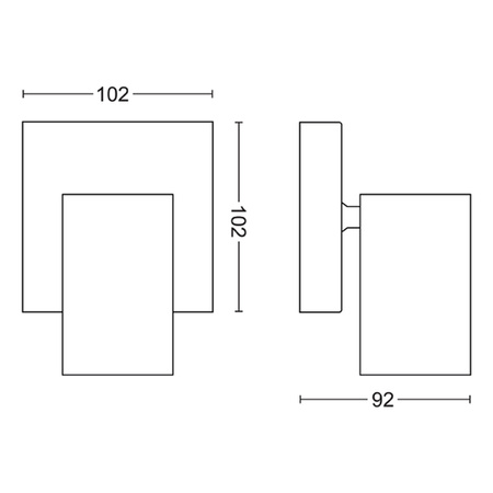 KOSIPO Bodové stropní svítidlo GU10 bílé pohyblivé PHILIPS