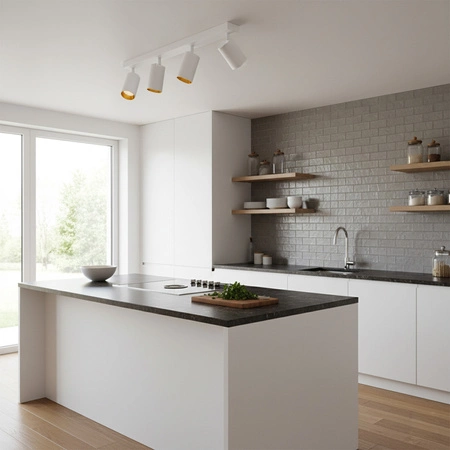 Páskové svítidlo Stropní a nástěnné LED svítidlo 4 x GU10 MARIBEL White GOLDLUX (Polux)