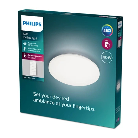 Plafond LED stropní světlo 40W CCT 2700-6500K DIMMABLE 47cm IZSO + PHILIPS PILOT