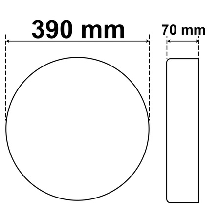 LED stropní plafon 24W CCT SPECTRUM SMART TUYA WiFi 39cm