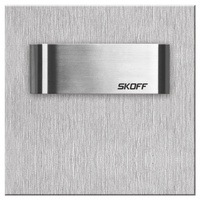 LED schodišťové svítidlo 0.8W modré 10V DC IP20 Cut Inox TANGO SHORT Skoff