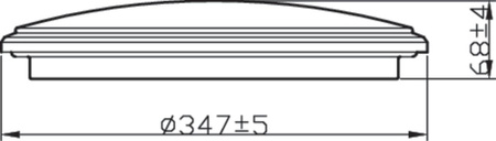 Plafond LED stropní svítidlo SPRAY pro povrchovou montáž 17W 2700K 35cm IP44 Stříbrná kulatá PHILIPS