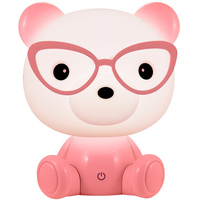 Dekorativní LED svítidlo 2,5 W 59 lm růžové stmívatelné Medvídek Sanico Goldlux