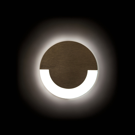 Schodišťové světlo LED 0,8W 13lm 3000K Warm Round Silver Sola Kanlux