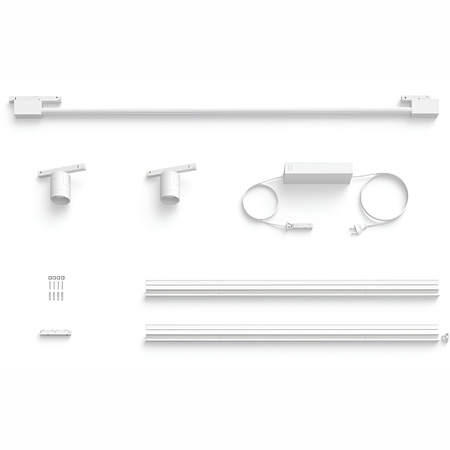 Perifo Lighting Rail Kit 2m + 2x reflektor + LED světlo 39,9W CCT RGB Philips HUE Bluetooth White