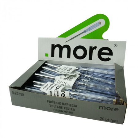 Zkoušečka napětí Měřič proudu pro kabely a zásuvky 19cm PN-02 .MORE