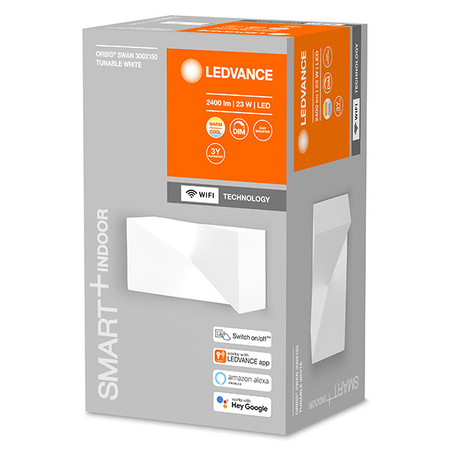 Nástěnné svítidlo SMART+ WIFI Chytré nástěnné svítidlo 23W ORBIS SWAN 30 cmx15 cm BÍLÁ LEDVANCE