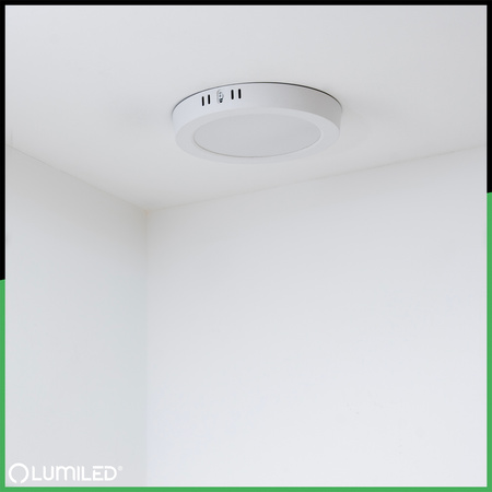 Stropní svítidlo LED pro povrchovou montáž 12W Round 4000K GLOW White LUMILED