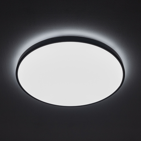 Plafond Stropní svítidlo LED Surface fitting 32W 2700lm 4000K Neutral Black Vodotěsné IP44 AGNES ROUND LED PRO 10974 Nowodvorski