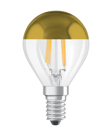 LED žárovka P45 kapka E14 4W = 34W 380lm 2700K teplá bílá 300° Gold Retrofit Filament CLASSIC Osram