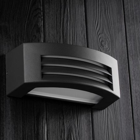 Zahradní nástěnné svítidlo. elevace. venkovní svítidlo E27. tmavě šedá IP54