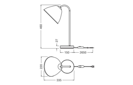 Stolní lampa Stolní svítidlo Stojací dekorativní E14 Bílá USB-C Dekor Ledvance