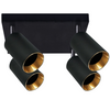 Stropní LED svítidlo nástěnné a stropní svítidlo 4 x GU10 MARIBEL Black GOLDLUX (Polux)