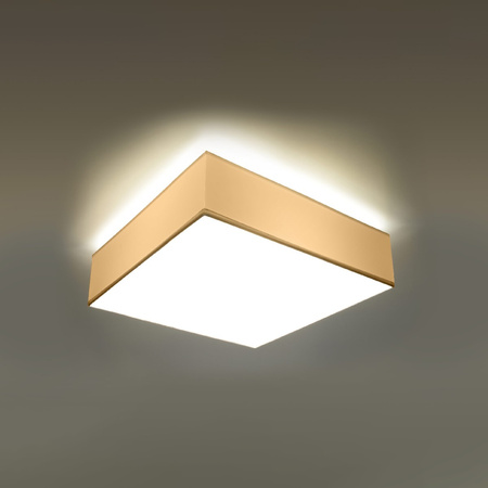 Svítidlo pro povrchovou montáž HORUS 2xE27 Plafond Square 35cm Modern White SOLLUX