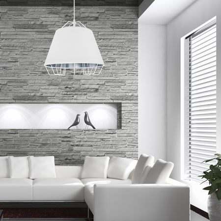 Il Mio Falun E27 GOLDLUX (Polux) Bílo-stříbrná závěsná lustrová lampa