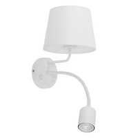 Nástěnné svítidlo MAJA WHITE stínidlo White Classic E27+GU10 1882 TK Lighting