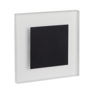 Schodišťové světlo LED 1,3W 13lm 3000K Warm Square Black Apus Kanlux