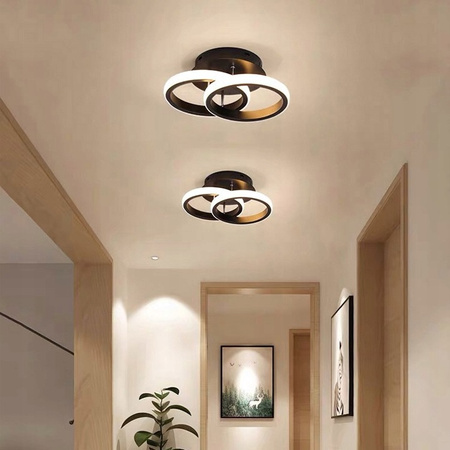 LED lustrové stropní svítidlo 13W NEBULA LYRA Černá