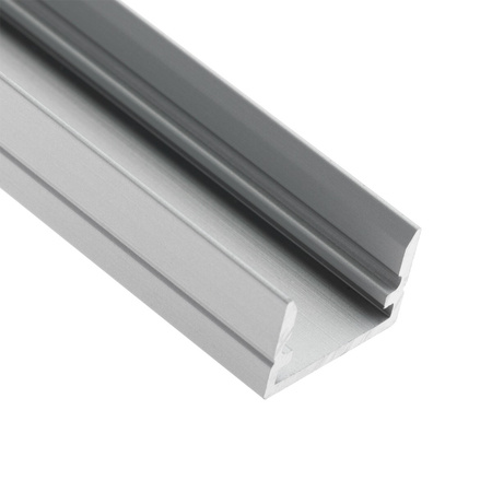 Povrchový Eloxovaný Hliníkový Profil pro LED KM33, Stříbrný 1m LUMILED