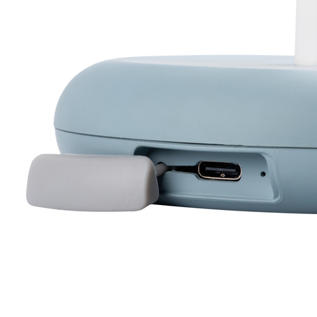 Stolní stolní lampa Školní kancelářská noční lampa Nastavitelná LED 1,7W 140lm 3000K Teplá modrá IP44 Dobíjecí Fluxy Kanlux