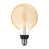 LED Globe E27 G125 7W 2100K teplá bílá Filament PHILIPS HUE White Bluetooth Zigbee žárovka