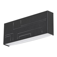 Zahradní lampa LED nástěnná lampa MARIBOR 12W 4000K IP65 obdélníková černá RABALUX