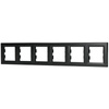 6-násobný horizontální rám pro 6-násobný Asphora zásuvka. Antracit