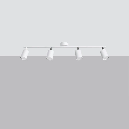 LEMMI 4L 4xGU10 Bílé moderní stropní svítidlo SOLLUX