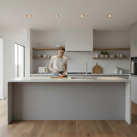 Halogenová Osvětlení Podhledová Koupelnová Hermetická GU10, IP44 Stálá Měděná AQUS LUMILED