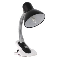 Stolní stolní lampa Školní kancelářská noční lampa Nastavitelná E27 Černá Suzi Kanlux