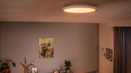 Plafond LED stropní svítidlo pro povrchovou montáž 24,5W 2450lm IP20 White Ambiance TW White 39,5cm Smart SMART Zigbee Bluetooth Aurelle Philips HUE