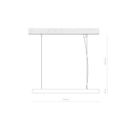 LED stropní lineární svítidlo 31W 3490lm 3000K teplá černá 120cm CL OFFICE LED PRO 10208 Nowodvorski