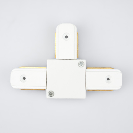 Trojitý T konektor bílý pro jednofázové přípojnice - přípojnice