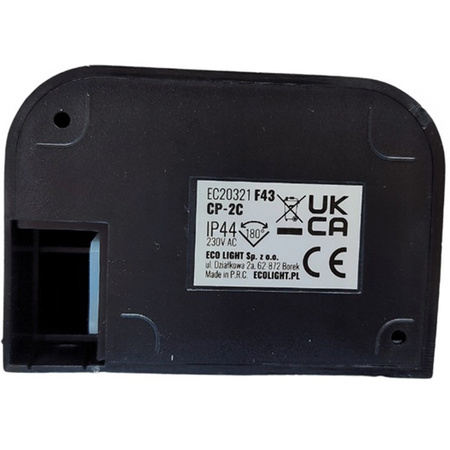 PIR pohybový a soumrakový senzor 180° 12m IP44 černá