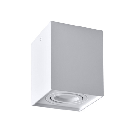 Stropní přisazené svítidlo Hadar Q1 1xGU10. pojízdné. čtvercové. bílé