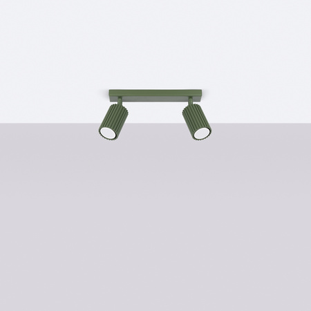 Bodové reflektorové stropní svítidlo Tuba 2x GU10 Olive Carbon Deep Space SL.1618 Sollux