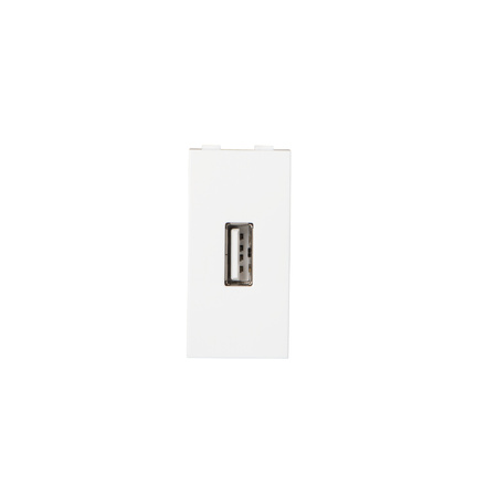 Obdélníková zásuvka USB do skříně bílá Kancelář Kanlux