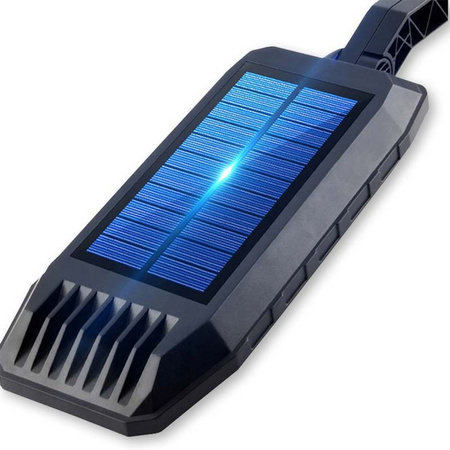 LED solární pouliční lampa 10W IP65 snímač pohybu + rukojeť + dálkové ovládání