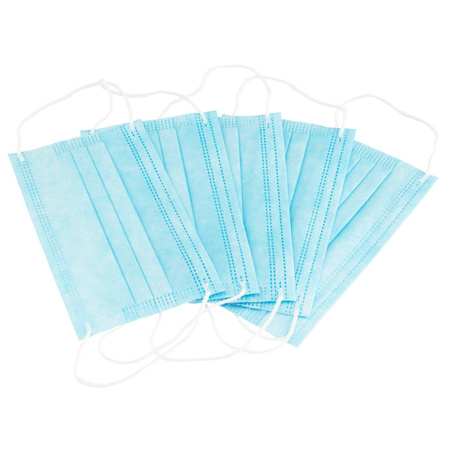 5x třívrstvá jednorázová ochranná maska