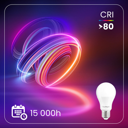 LED žárovka E27 A60 2,5W = 25W 275lm 3000K teplá bílá 260° LUMILED